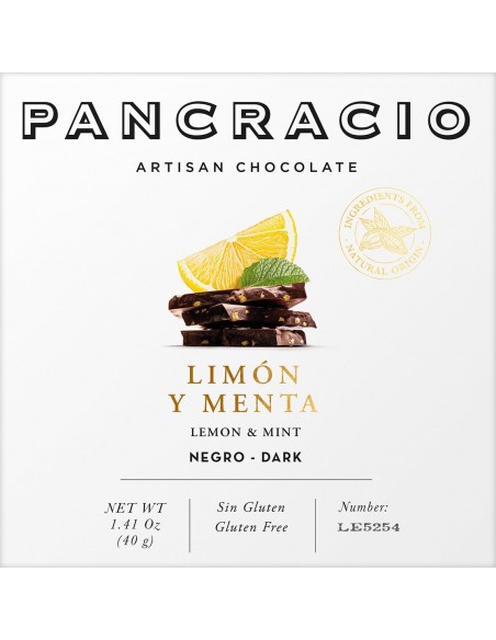 Chocolate Pancracio Limón y Menta