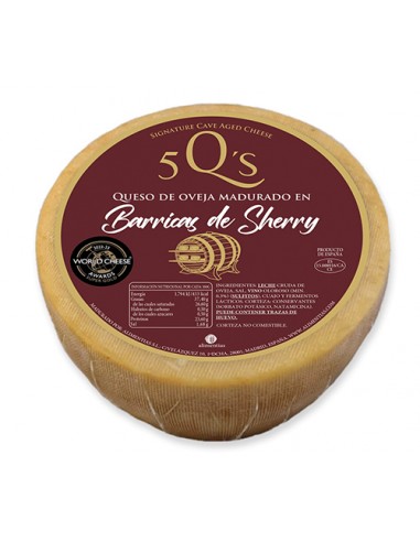 Queso de Oveja Curado en Barrica de Jerez