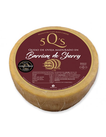 Queso de Oveja Curado en Barrica de Jerez