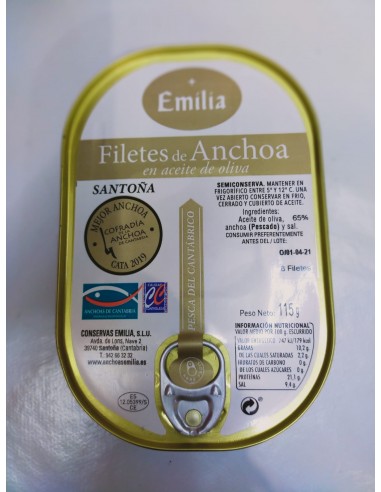Comprar anchoas Emilia - Haz tu pedido de anchoas de Santoña 100%